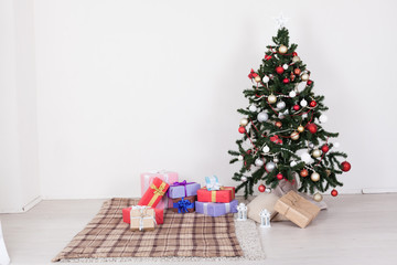 Christmas Tree House Interior new year holiday gifts winter decor