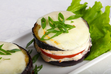 Baked eggplant