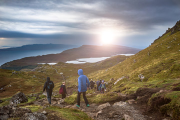 Fototapeta premium The Old Man Of Storr on the Isle of Skye during sunrise