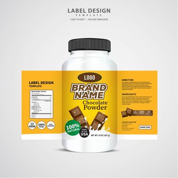 Bottle label, Package template design, Label design, mock up design label template