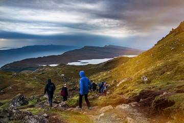 Fototapeta premium Old Man Of Storr na wyspie Skye podczas wschodu słońca