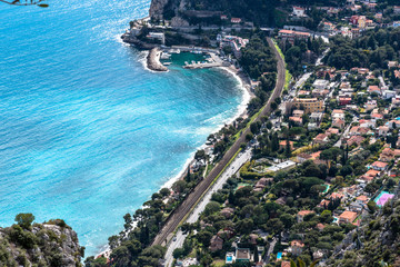 Fototapeta premium Vue du village Èze en Provence-Alpes-Côte d'Azur