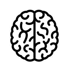 Human brain vector icon
