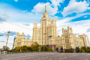 Fototapeta na wymiar Kotelnicheskaya Embankment Building, Moscow