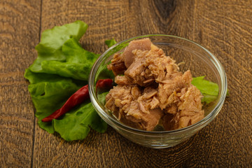 Canned tuna fish
