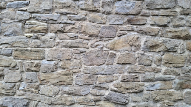 alte Bruchsteinmauer aus der N&auml;he