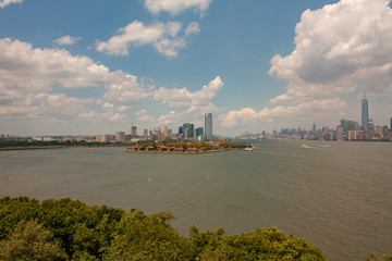 New York City Skyline Cloudy