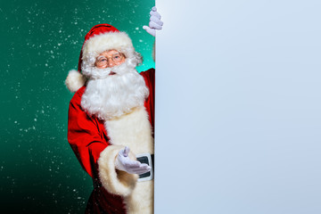 man in costume of santa