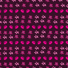 Floral Ditsy-Flowers in Bloom,Seamless Repeat Pattern