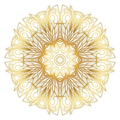 Mandala pattern. Traditional indian mandala. Orient tribal circle sign illustration. Vector illustration.