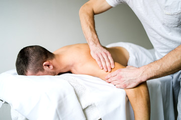 Fototapeta na wymiar Arm Massage At Spa