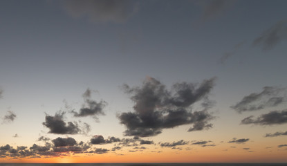Plakat sunset over the sea