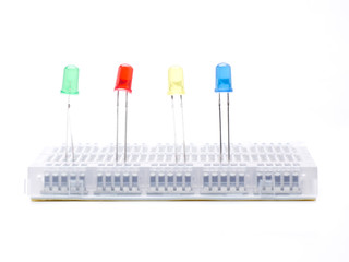 four colors in protoboard