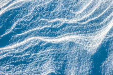 The texture of the snow abstract background