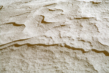 The texture of the snow abstract background