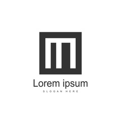 Initial Letter MI Logo template design. Minimalist letter logo