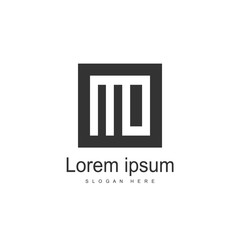 Initial Letter MO Logo template design. Minimalist letter logo