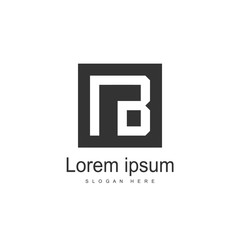 Obraz premium Initial Letter NB Logo Template Vector Design