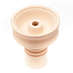 hookah bowl for tobacco with long leg. White background