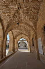 Cyprus. Larnaca Church of St. Lazarus. Gallery in the Gothic style