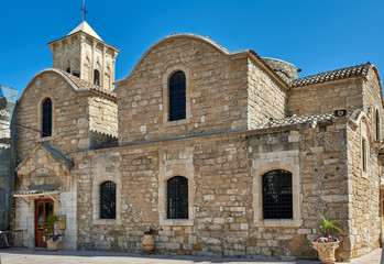 Fototapeta na wymiar Cyprus. Larnaca Church of St. Lazarus. North side