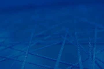 connecting lines rope intersecting network mesh close up web channels pipeline abstract