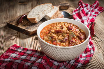 Mexican chili con carne.
