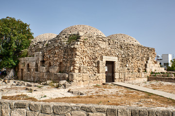 Fototapeta na wymiar Cyprus. Pathos. Public baths of the Frankish period (1200 years)