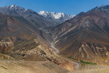 Mountain gorge. Beautiful mountain landscape.