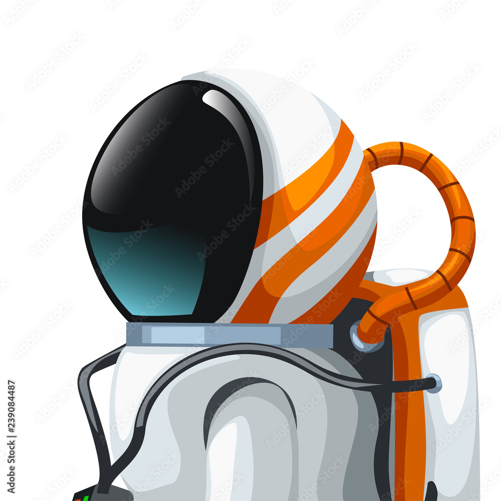 Canvas Prints astronaut close side view