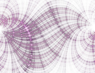 Pink fractal curvy pattern, digital artwork for creative graphic design