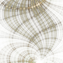 Golden fractal curve texture, digital artwork for creative graphic design