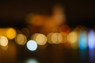 Colorful Light Bokeh Abstract Background.
