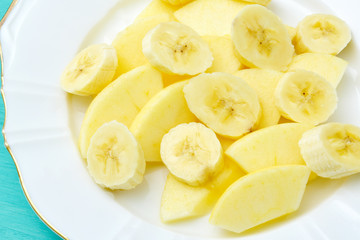 Bananas and apples