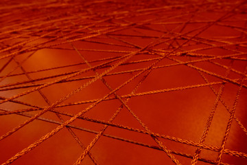 connecting lines rope intersecting network mesh close up web channels pipeline abstract