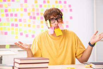 Student preparing for exams with many conflicting priorities 