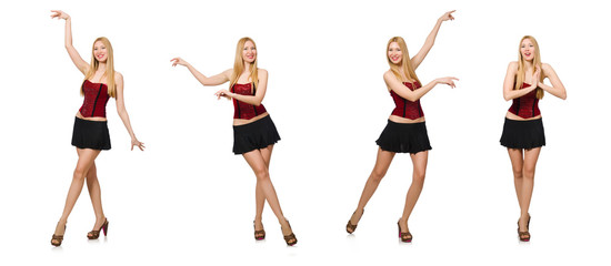 Woman in fashion clothing concept