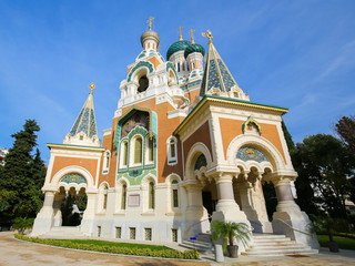 Obraz premium Russian Orthodox Cathedral in Nice, France