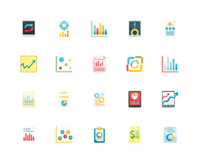 Simple Set of 20 Vector Icon. Contains such Icons as Analytics, Hierarchy structure, Tablet, Analytics. Editable Stroke pixel perfect