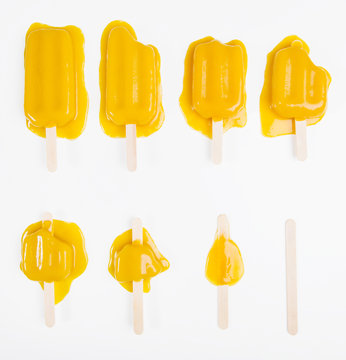 melting mango popsicles 
