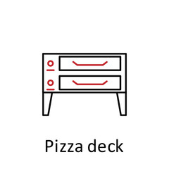 pizza deck icon. Element of restaurant professional equipment. Thin line icon for website design and development, app development. Premium icon