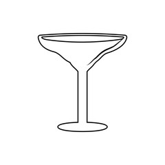 cocktail glass icon. Element of Bar for mobile concept and web apps icon. Thin line icon for website design and development, app development