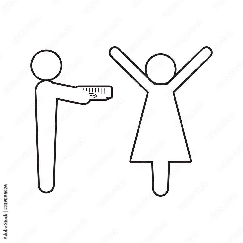 Poster give a gift to your beloved icon. element of conversation and friendship for mobile concept and web 
