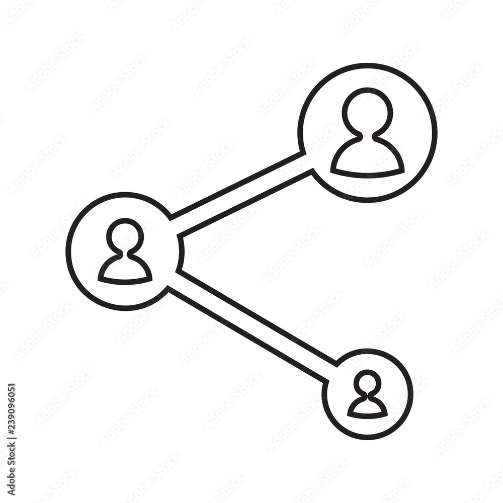 Poster dating chain icon. Element of cyber security for mobile concept and web apps icon. Thin line icon for website design and development, app development