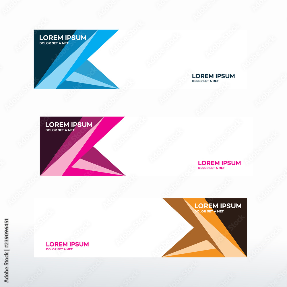 Wall mural abstract horizontal web banner background vector