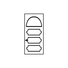 Iron door icon. Element of Door for mobile concept and web apps icon. Thin line icon for website design and development, app development