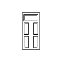 Entrance door icon. Element of Door for mobile concept and web apps icon. Thin line icon for website design and development, app development