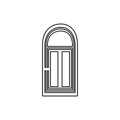 Entrance door icon. Element of Door for mobile concept and web apps icon. Thin line icon for website design and development, app development