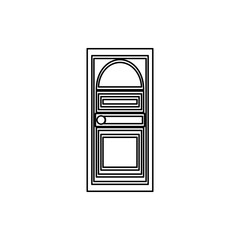 Iron door icon. Element of Door for mobile concept and web apps icon. Thin line icon for website design and development, app development