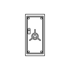 safe door icon. Element of Door for mobile concept and web apps icon. Thin line icon for website design and development, app development